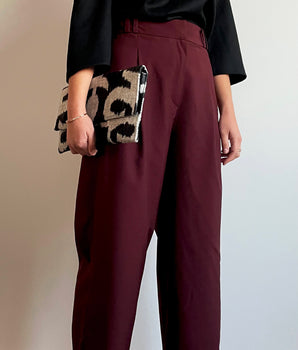 pantalon irina | 2 en 1 | bordeaux