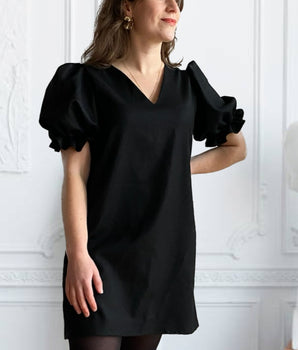 Robe Sarah | 2 en 1 | Noir - Aptaé Paris