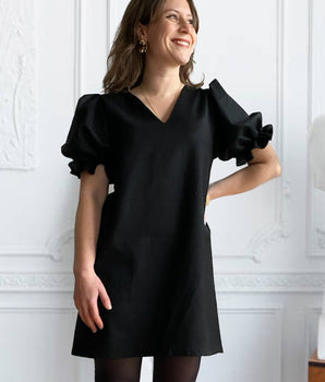 Robe Sarah | 2 en 1 | Noir - Aptaé Paris